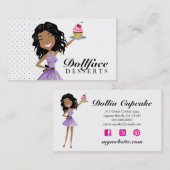 311 Dollface Nachtische Ebonie Visitenkarte (Vorne/Hinten)