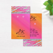 311 Earring Display Cards Juwelry Zebra Glitzer (Schreibtisch)