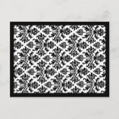 311 EBONY IVORY DAMASK EINLADUNG (Rückseite)