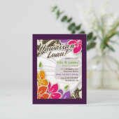 311-Einladung des Hawaiianischen Himmels | LILA Einladung (Stehend Vorderseite)