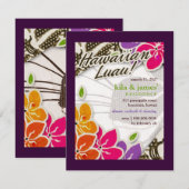 311-Einladung des Hawaiianischen Himmels | LILA Einladung (Vorne/Hinten)