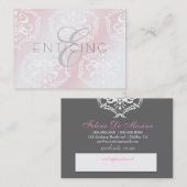 311-Enticingly Rosa - Verabredungs-Karte Terminkarte (Vorne/Hinten)