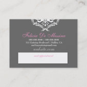 311-Enticingly Rosa - Verabredungs-Karte Terminkarte (Rückseite)