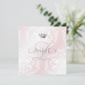 311 Entictly Pink Party Invite Einladung (Stehend Vorderseite)