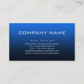 311 erklärend - Buchhaltungs-Visitenkarte-Blau Visitenkarte (Rückseite)