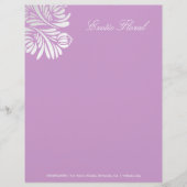 311-Exotic Blumen| lila Briefkopf (Vorderseite)