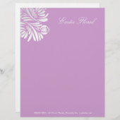 311-Exotic Blumen| lila Briefkopf (Vorne/Hinten)