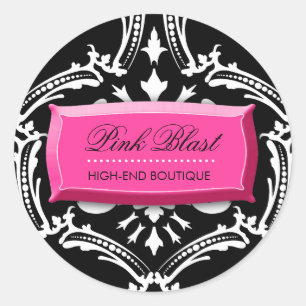 311-Exqusite rosa Blast #2 Damask Stickers