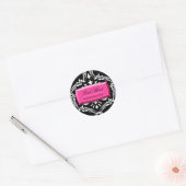 311-Exqusite rosa Blast #2 Damask Stickers (Umschlag)