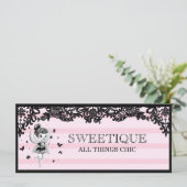 311 Fairy Sweetique Pink Stripes Geschenkgutschein (Stehend Vorderseite)