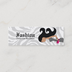 311-Fashionista   Hangtag Mini Visitenkarte