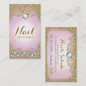 311 Flieder-Diamant-Vintager bezaubernder Visitenkarte (Vorne/Hinten)