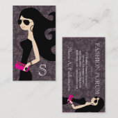 311 Fliegerfashionista-brünetter heißes Visitenkarte (Vorne/Hinten)