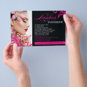 311 Flyer, rosafarbene Lashes Flyer (Handgriff)