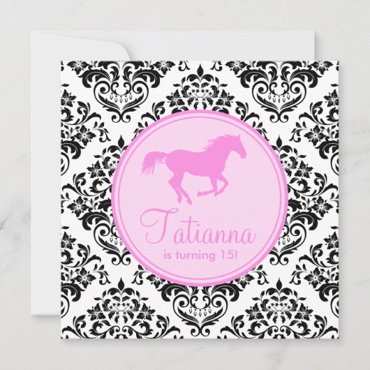 311 Fräulein Priss Horse Einladung (Vorderseite)