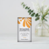 311 FRESHTASTIC ORANGEN-VISITENKARTE VISITENKARTE (Stehend Vorderseite)