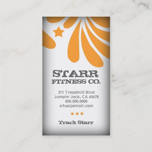 311 FRESHTASTIC ORANGEN-VISITENKARTE VISITENKARTE (Vorderseite)