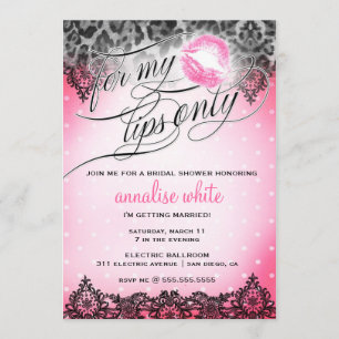 311 für meine Lippennur Bachelorette Dusche Einladung