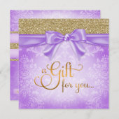 311 Geschenkgutachten für Lila Imitate Glitzer (Vorne/Hinten)