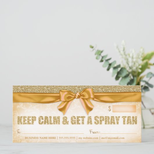 311 Geschenkgutschein Spray Tan (Stehend Vorderseite)