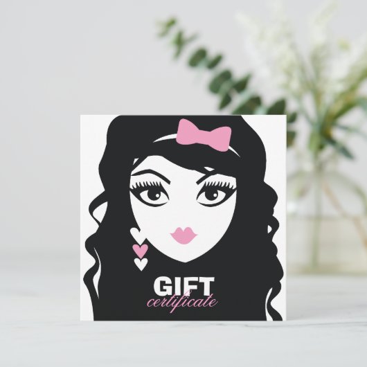 311 Geschenkgutschein "Sweet Heart Luscious Pink" (Stehend Vorderseite)