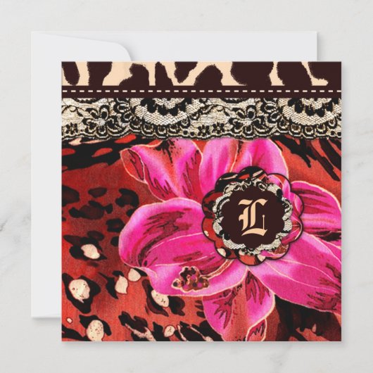 311 Geschenkgutschein "Wild Lily Pink Leopard" (Vorderseite)