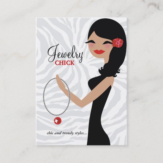 311 gewelltes Haar-Schwarz-Blume des Visitenkarte (Vorderseite)