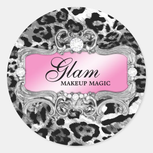 311 Glam Crazy Sticker Black Leopard (Vorderseite)