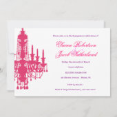 311-Glitz Leuchter - Einladungs-lila Strahlen Einladung (Rückseite)