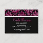 311 Glitzie Candie Pink Table Rokoko Platzkarte (Rückseite)