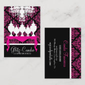 311 Glitzie Candie Pink Table Rokoko Platzkarte (Vorne/Hinten)