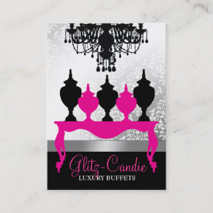 311 Glitzie Candie Pink Table Visitenkarte