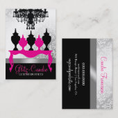 311 Glitzie Candie Pink Table Visitenkarte (Vorne/Hinten)