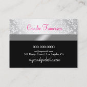 311 Glitzie Candie Pink Table Visitenkarte (Rückseite)