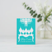 311 Glitzie Candie Türkis Visitenkarte (Stehend Vorderseite)