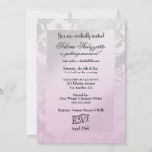311 glücklich überhaupt nach dem Brautparty-Rosa Einladung (Rückseite)
