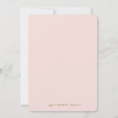 311 Gold Glitzer Monogram Babydusche Einladung (Rückseite)