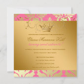 311-Golden Damask Shimmer Erdbeeren Brule Einladung (Rückseite)