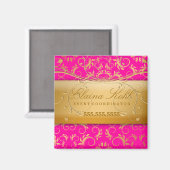311-Golden diVine Business Magnet Passion Pink (Vorderseite/Rückseite)
