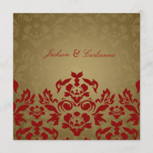  311-Golden Flame Square Einladung