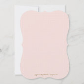 311 Goldene Glitzer Monogram - Einladung zum Gebur (Rückseite)