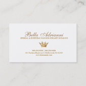 311 goldene weiße Ciao-Bella erahnen Visitenkarte (Rückseite)