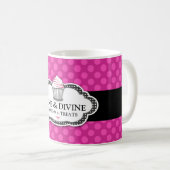 311 göttliche rosa Punkte Kaffeetasse (VorderseiteRechts)