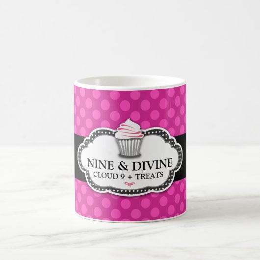 311 göttliche rosa Punkte Kaffeetasse (Mittel)