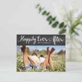 311 Graue glücklich je nach floraler Dankeschön Postkarte (Stehend Vorderseite)