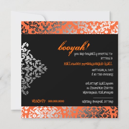 311-Halloween-Masquerade Einladung (Rückseite)