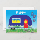 311 Happy Camper Niedliche Coole Geschenke Postkarte (Vorne/Hinten)