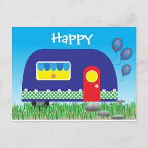 311 Happy Camper Niedliche Coole Geschenke Postkarte