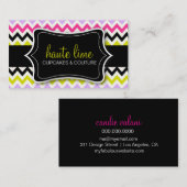 311 Haute Zickzack Muster Visitenkarte (Vorne/Hinten)