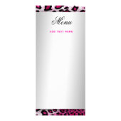 311 heißes Rosa-Leopard-Gestell-Karte der Werbekarte (Hinten)